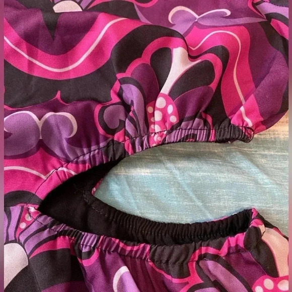 Area Stars Cutout Midriff Long Sleeve Dress NWT Size Large Holiday Party - Picture 12 of 16